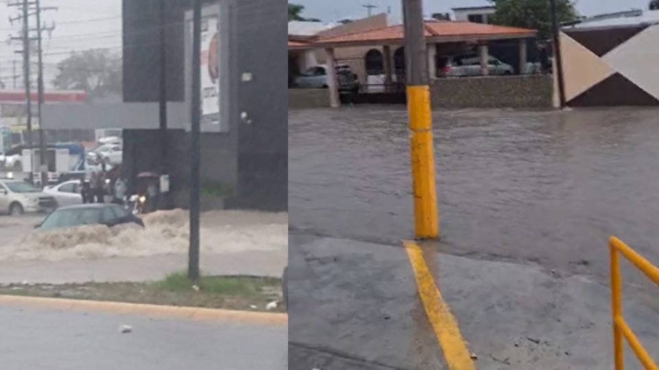 Lluvia provoca fuertes encharcamientos.