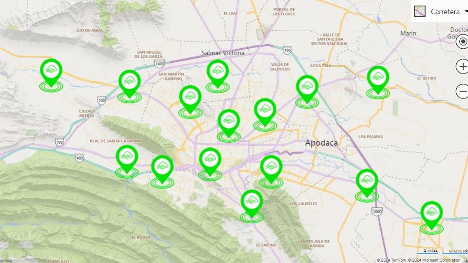 Estaciones de monitoreo ambiental de Nuevo León.