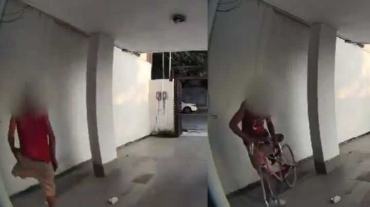 Video: Hombre sin una pierna roba más de 100 mil pesos a una asociación contra cáncer