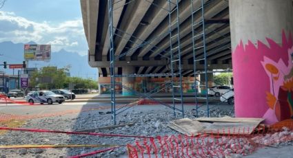 Cierran carriles del puente en avenida Díaz Ordaz en Santa Catarina, ¿qué vías alternas hay?