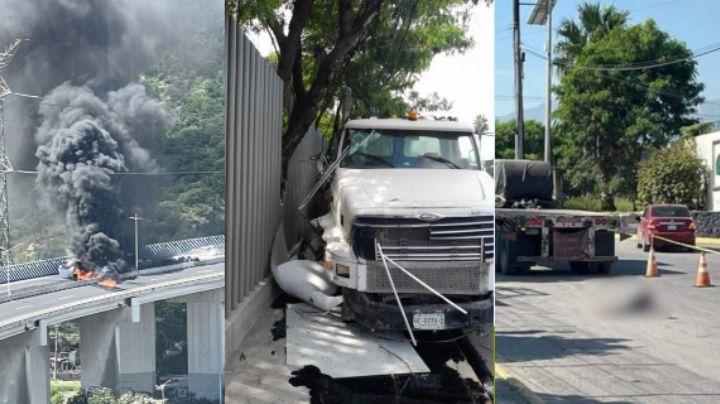 Accidentes de tráileres en NL dejan 8 muertos en 2 días