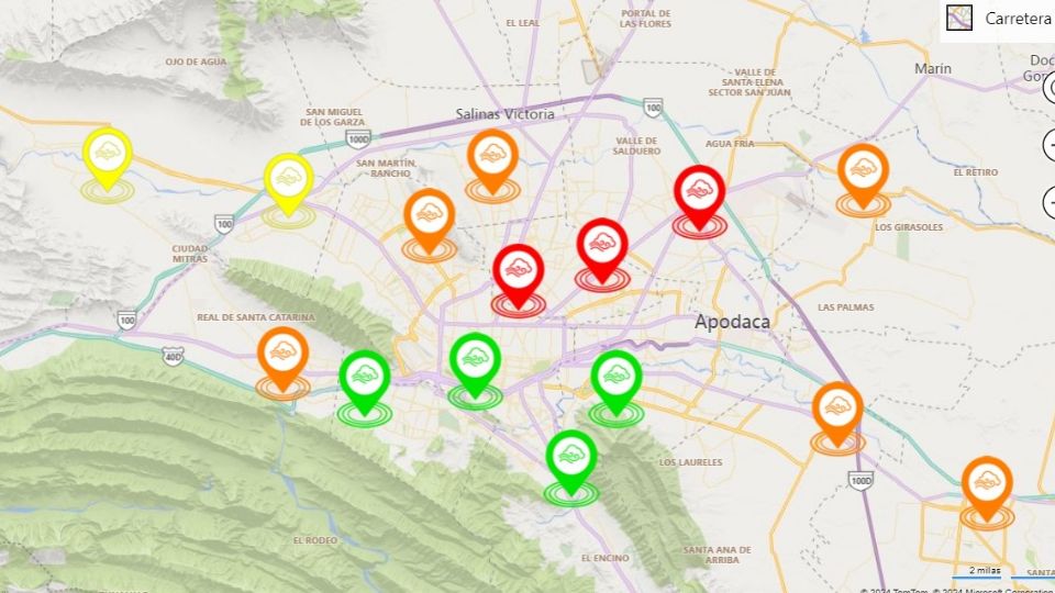 Se registra mala calidad en el aire de Monterrey.