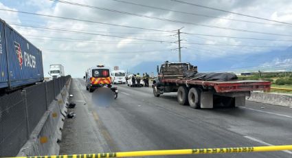 Motociclista derrapa y muere atropellado en Libramiento Noreste