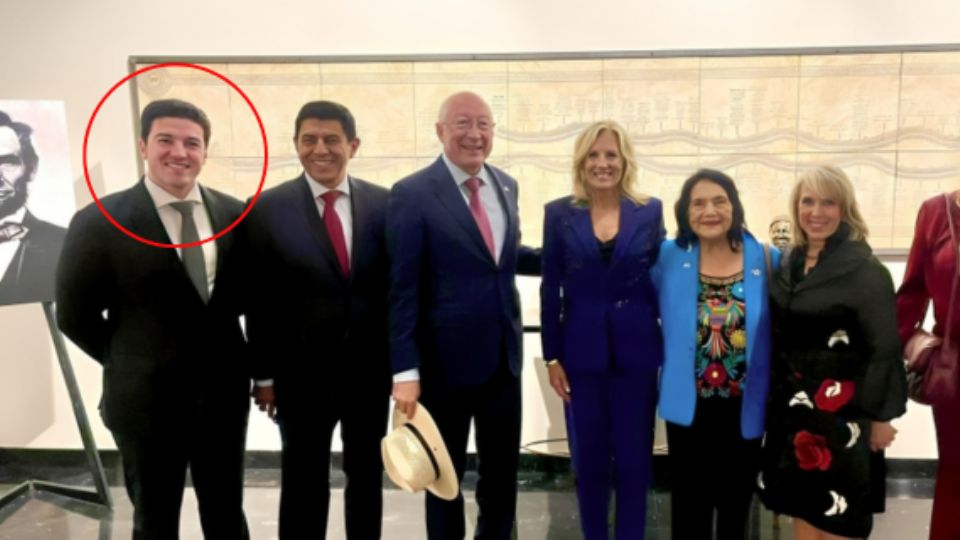 Samuel García junto a Jill Biden y los gobernadores de otros Estados.