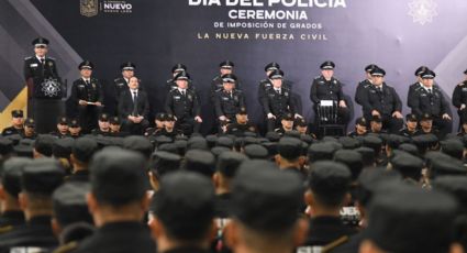 Fuerza Civil asciende de rango a más 500 policías de Nuevo León