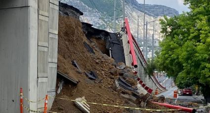 Termina por colapsar sección del puente de Morones Prieto en San Pedro