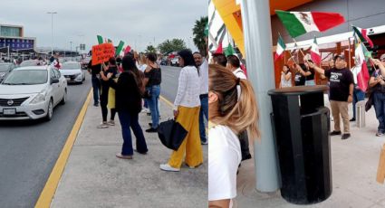 Realizan caravana hasta el Aeropuerto de Monterrey en contra de la reforma judicial