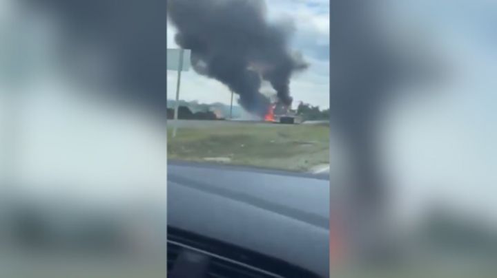 Confirman bloqueos sobre la Carretera Nacional en Hualahuises