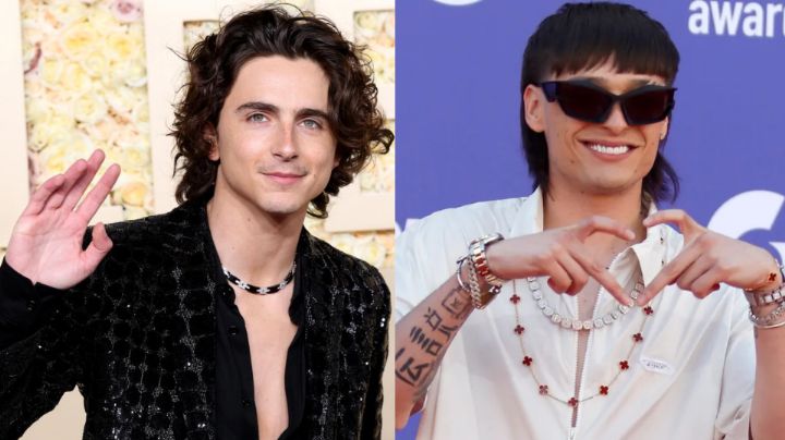 Timothée Chalamet nombra a Peso Pluma entre los músicos más influyentes en la actualidad