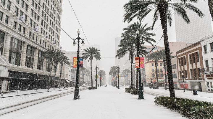 Houston y Nueva Orleans son azotados por importante nevada