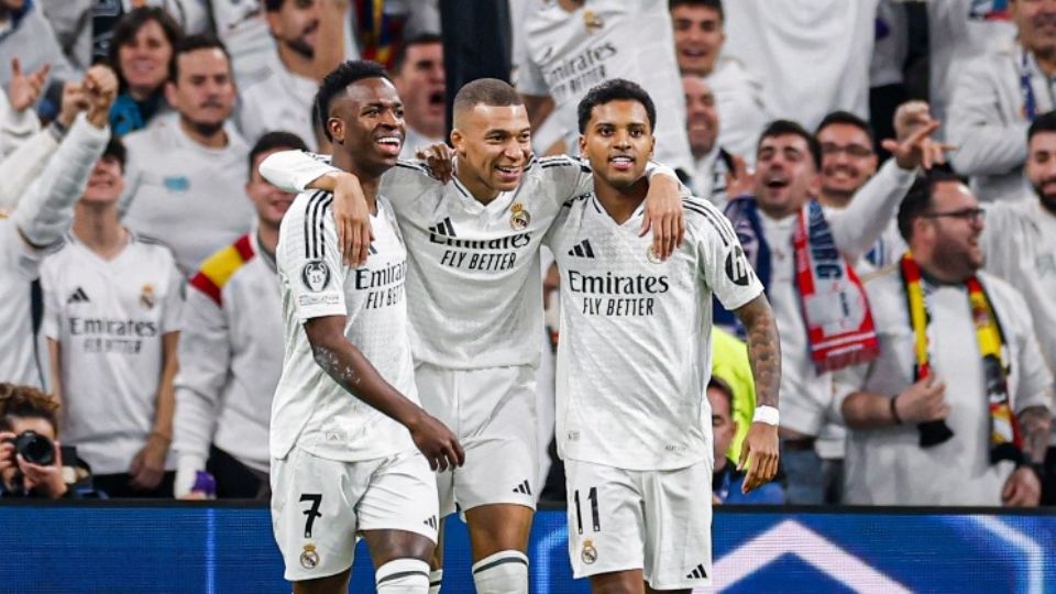 Rodrygo y Mbappé lideran la goleada del Real Madrid en Champions