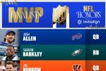 NFL Honors: ¡Sin rastro de los Chiefs! Revelados los finalistas para el MVP de la NFL