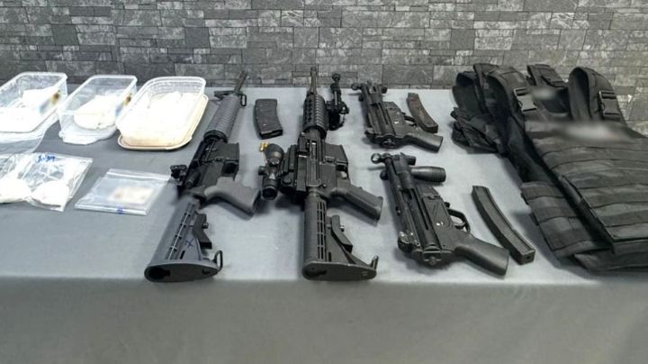 Aseguran drogas, armas de alto calibre y un misil en Juárez