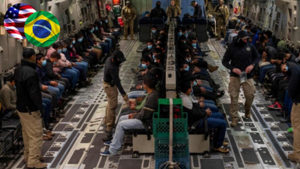 Los brasileños deportados denunciaron agresiones, amenazas y trato degradante por parte de los agentes de inmigración estadounidenses, así como malas condiciones de la aeronave que los transportó.