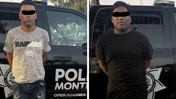 Detienen a dos hombres tras balacera y persecución en Monterrey