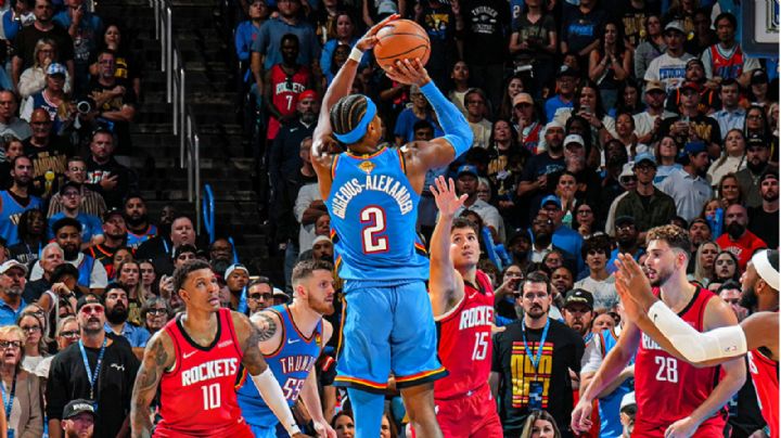 NBA: Thunder triunfa en el inicio de temporada con victoria 125-124 sobre Rockets en doble prórroga