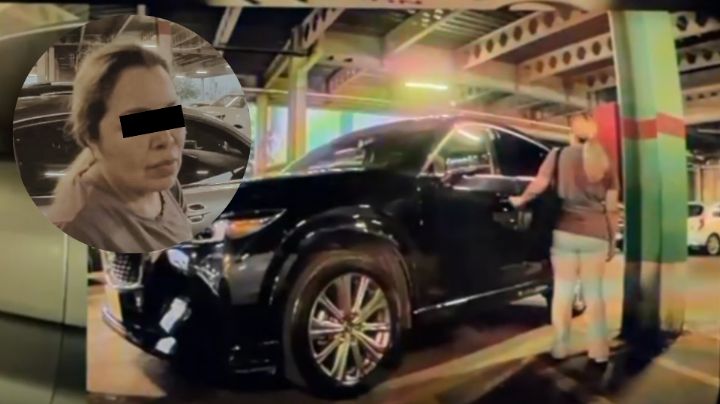 Video: Captan a mujer intentando abrir vehículos ajenos en plaza comercial de Monterrey