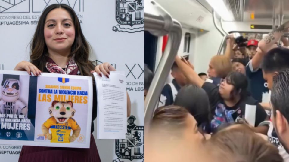 Diputada Greta Barra se pronuncia ante el uso del vagón rosa en Monterrey.