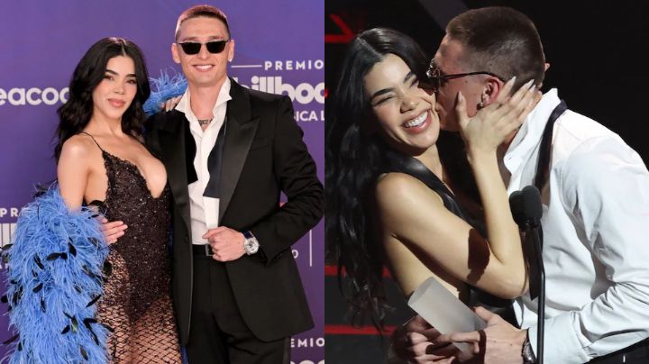 Peso Pluma y Kenia Os se roban la noche de los Premios Billboard con un emotivo beso