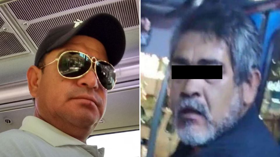 Lino Becerra (der.) operador de transporte público fallecido durante pelea en Monterrey