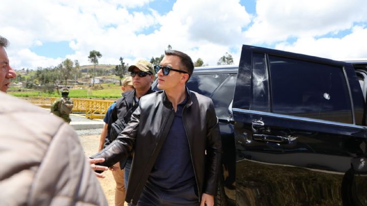 Atacan vehículo de Daniel Noboa en Ecuador; detienen a cinco personas