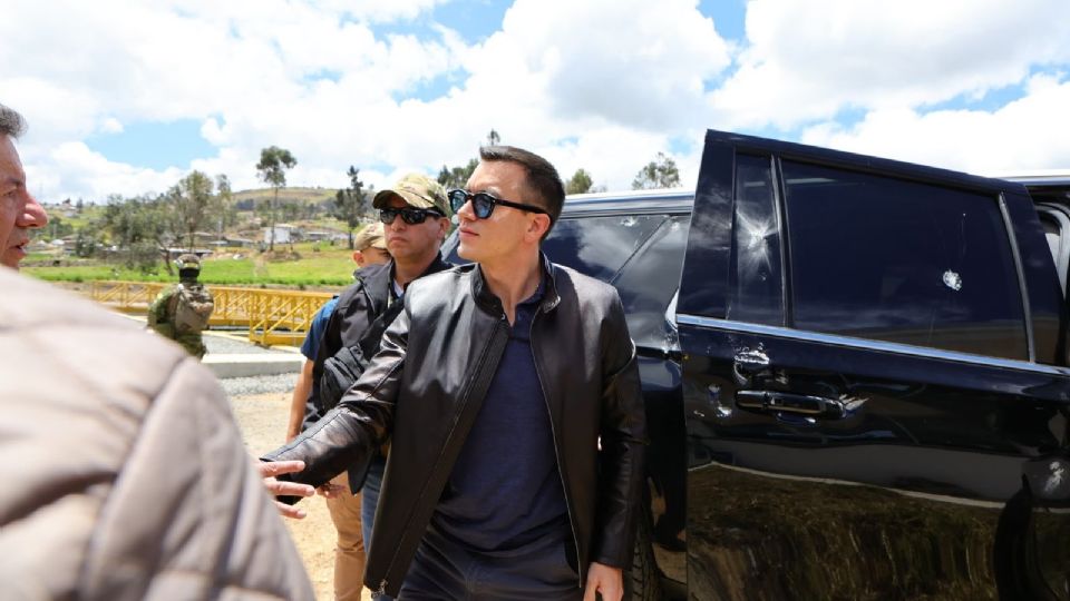 El mandatario ecuatoriano resultó ileso.