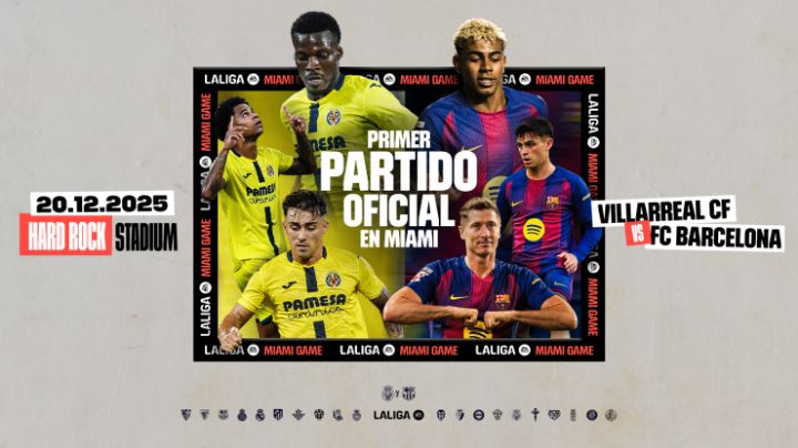 Confirmado: LaLiga llevará el partido Villarreal vs. Barcelona a Miami en diciembre