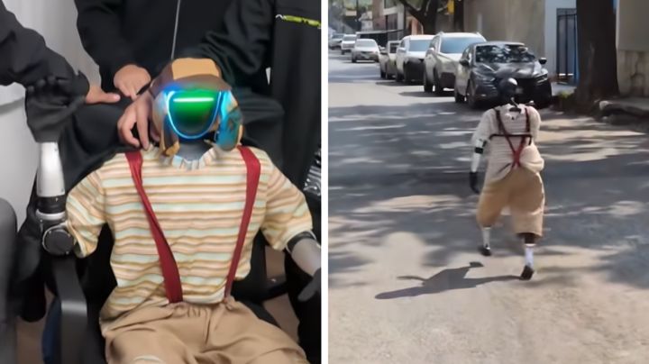 ¿Quién construyó el robot disfrazado que se volvió sensación en Tamaulipas?