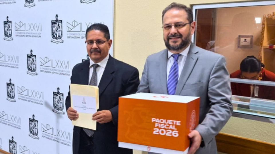Entrega del Paquete Fiscal 2026 en el Congreso de Nuevo León este 20 de noviembre de 2025.