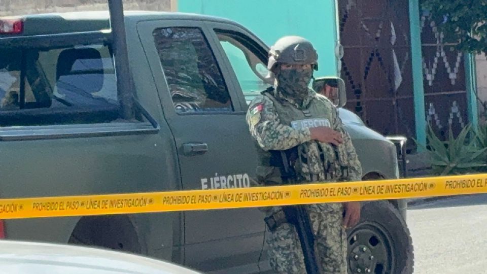 Al lugar llegaron elementos del Ejército Mexicano.