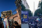 Arrancan protestas contra Milei en Argentina y otros países