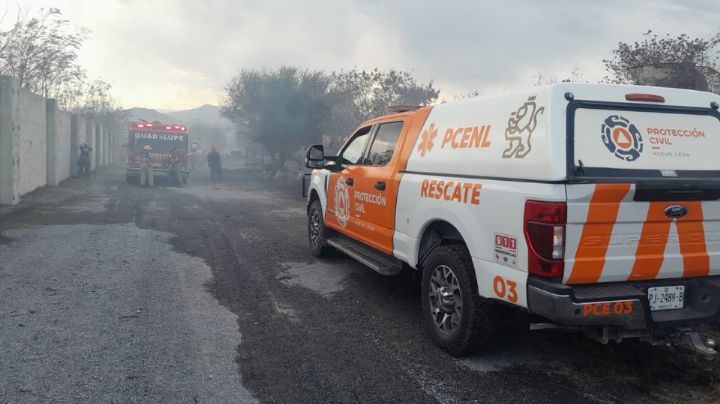 Incendio arrasa con negocio de concreto en Guadalupe