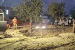 Trabajos de reparación en mega fuga de agua concluirán este fin de semana