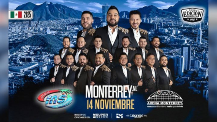 Se presentará la Banda MS el próximo 14 de noviembre en Monterrey