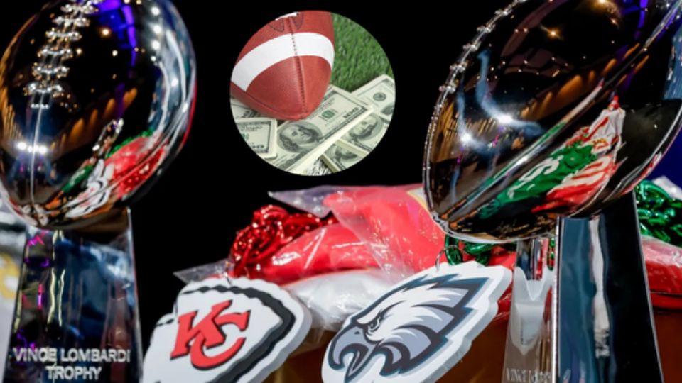 Se esperan más de mil 500 millones de dólares en apuestas sobre el Super Bowl de este domingo en Nueva Orleans, entre los Kansas City Chiefs y los Philadelphia Eagles, según el portal LSR.