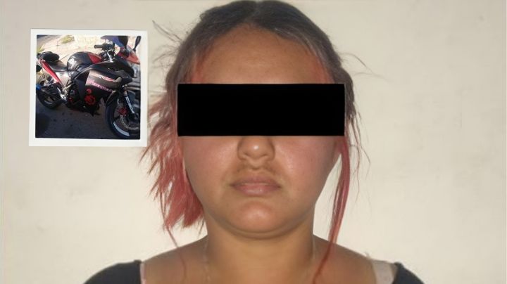 Detienen a mujer por conducir una moto robada en Santa Catarina