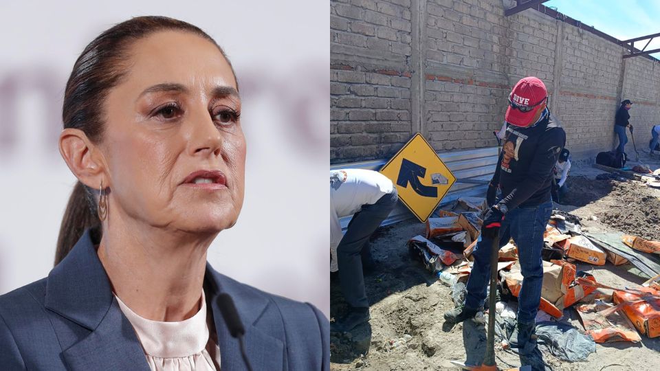 Claudia Sheinbaum urge investigaciones sobre rancho Izaguirre | EFE/ Isaac Esquivel | Facebook / Guerreros Buscadores de Jalisco