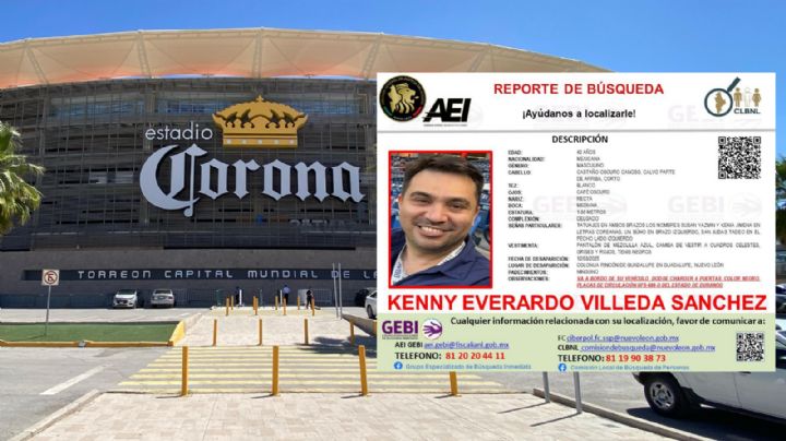 Desaparece aficionado de Rayados en Coahuila: buscan a Kenny Villeda