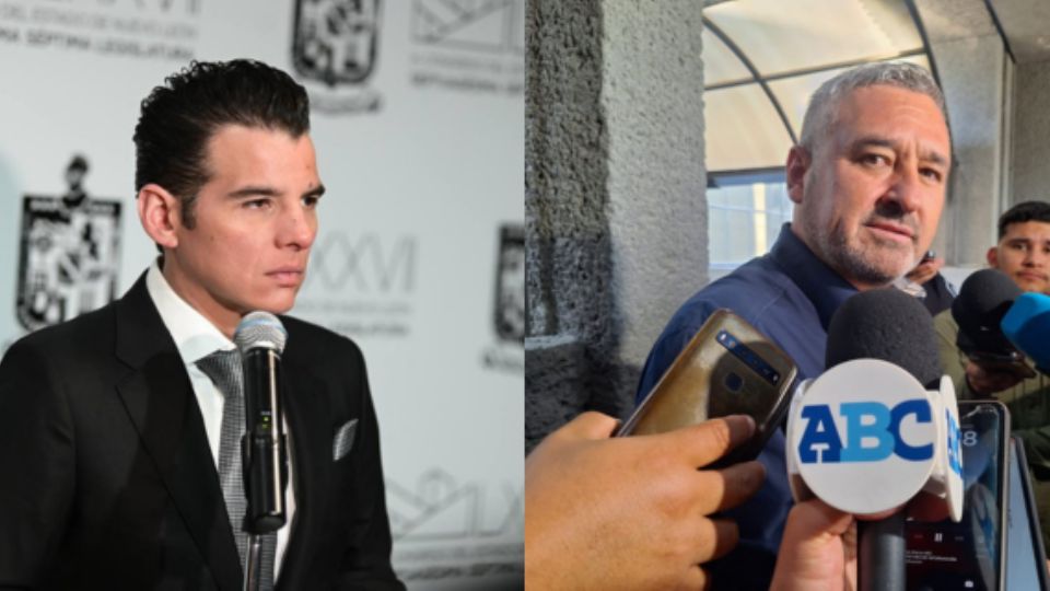 Miguel Flores, diputado de Movimiento Ciudadano, Javier Caballero, diputado del PRI.