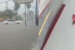 Fuertes lluvias dejan calles inundadas y afectan el cruce fronterizo en Reynosa