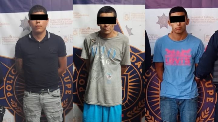 Tras operativos, arrestan a 3 presuntos narcomenudistas en Guadalupe