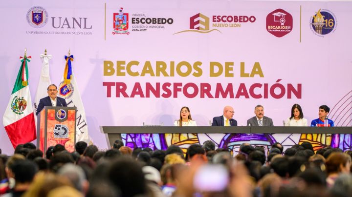 Escobedo lanza programa 'Becarios de la Transformación' para apoyar a estudiantes