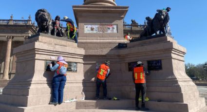 Tomaría 2 semanas limpiar el grafiti dejado por las manifestantes del 8M