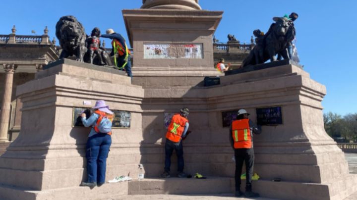 Tomaría 2 semanas limpiar el grafiti dejado por las manifestantes del 8M