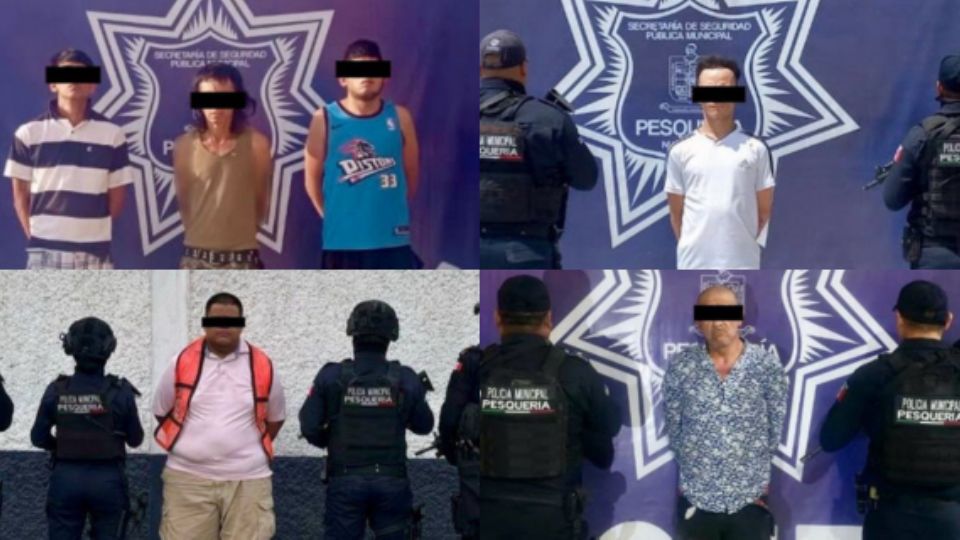Detenidos en Pesquería.