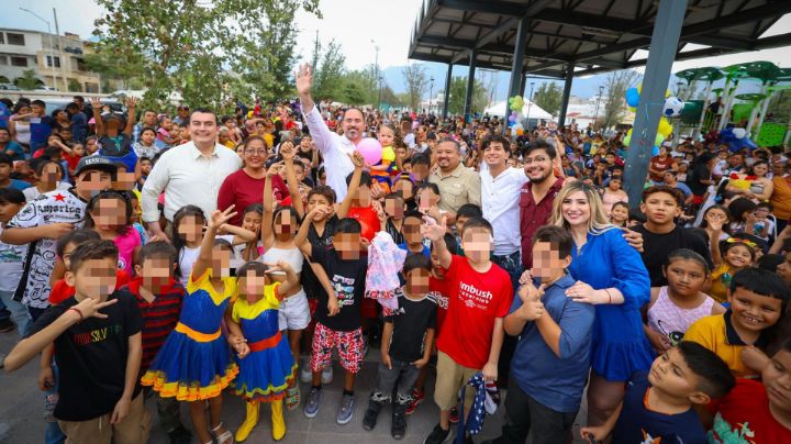 Diputado de Morena festeja el Día del Niño en García, NL