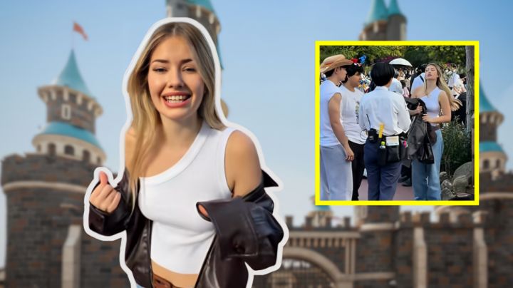 Influencer es reprendida por policías de Disney Japón por su vestimenta | VIDEO