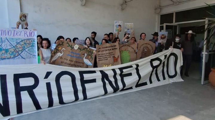 Protestan contra viaducto de Morones Prieto; denuncian daño ambiental