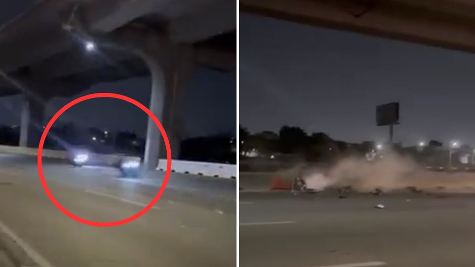 Motociclista se estrella contra muro en Guadalupe