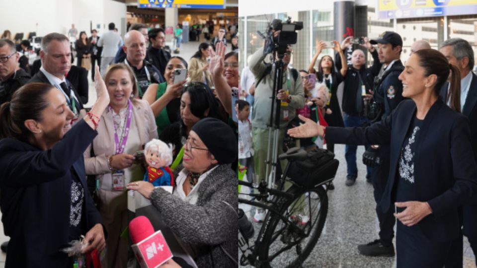 Llegada de Claudia Sheinbaum a Canadá.